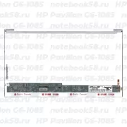 Матрица для ноутбука HP Pavilion G6-1085 (1366x768 HD) TN, 40pin, Глянцевая