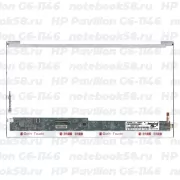 Матрица для ноутбука HP Pavilion G6-1146 (1366x768 HD) TN, 40pin, Глянцевая