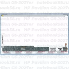 Матрица для ноутбука HP Pavilion G6-2027er (1366x768 HD) TN, 40pin, Глянцевая