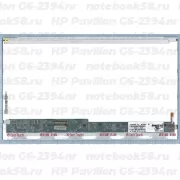 Матрица для ноутбука HP Pavilion G6-2394nr (1366x768 HD) TN, 40pin, Глянцевая