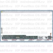 Матрица для ноутбука HP Pavilion G6-1150 (1366x768 HD) TN, 40pin, Глянцевая