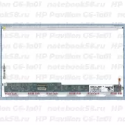 Матрица для ноутбука HP Pavilion G6-1a01 (1366x768 HD) TN, 40pin, Глянцевая