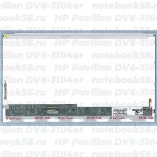 Матрица для ноутбука HP Pavilion DV6-3104er (1366x768 HD) TN, 40pin, Глянцевая