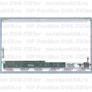 Матрица для ноутбука HP Pavilion DV6-3151er (1366x768 HD) TN, 40pin, Глянцевая