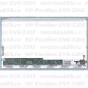 Матрица для ноутбука HP Pavilion DV6-3205 (1366x768 HD) TN, 40pin, Глянцевая