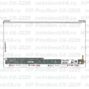 Матрица для ноутбука HP Pavilion G6-2229 (1366x768 HD) TN, 40pin, Глянцевая