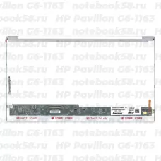 Матрица для ноутбука HP Pavilion G6-1163 (1366x768 HD) TN, 40pin, Глянцевая
