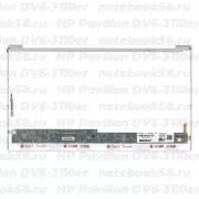 Матрица для ноутбука HP Pavilion DV6-3110er (1366x768 HD) TN, 40pin, Глянцевая