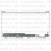 Матрица для ноутбука HP Pavilion G6-1244 (1366x768 HD) TN, 40pin, Глянцевая