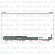 Матрица для ноутбука HP Pavilion G6-1b59 (1366x768 HD) TN, 40pin, Глянцевая