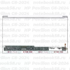 Матрица для ноутбука HP Pavilion G6-2024 (1366x768 HD) TN, 40pin, Глянцевая