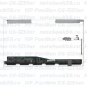 Матрица для ноутбука HP Pavilion G6-1230er (1366x768 HD) TN, 40pin, Глянцевая