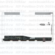 Матрица для ноутбука HP Pavilion DV6-3055sr (1366x768 HD) TN, 40pin, Глянцевая