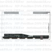 Матрица для ноутбука HP Pavilion DV6-3103er (1366x768 HD) TN, 40pin, Глянцевая