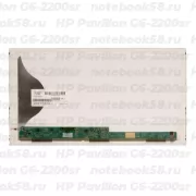 Матрица для ноутбука HP Pavilion G6-2200sr (1366x768 HD) TN, 40pin, Матовая