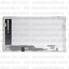 Матрица для ноутбука HP Pavilion G6-2005 (1366x768 HD) TN, 40pin, Глянцевая