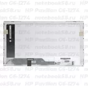 Матрица для ноутбука HP Pavilion G6-1274 (1366x768 HD) TN, 40pin, Глянцевая