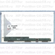 Матрица для ноутбука HP Pavilion G6-2279sr (1366x768 HD) TN, 40pin, Матовая