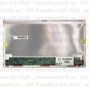 Матрица для ноутбука HP Pavilion G6-1026 (1366x768 HD) TN, 40pin, Матовая