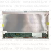 Матрица для ноутбука HP Pavilion G6-1260er (1366x768 HD) TN, 40pin, Матовая