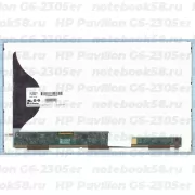 Матрица для ноутбука HP Pavilion G6-2305er (1366x768 HD) TN, 40pin, Матовая