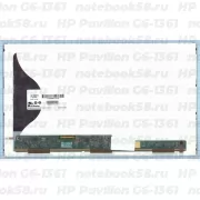 Матрица для ноутбука HP Pavilion G6-1361 (1366x768 HD) TN, 40pin, Матовая