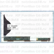 Матрица для ноутбука HP Pavilion G6-1b58 (1366x768 HD) TN, 40pin, Матовая