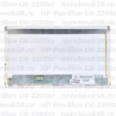 Матрица для ноутбука HP Pavilion G6-2205sr (1366x768 HD) TN, 40pin, Матовая