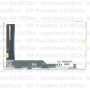 Матрица для ноутбука HP Pavilion G6-1332sr (1366x768 HD) TN, 40pin, Матовая