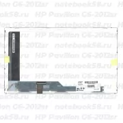 Матрица для ноутбука HP Pavilion G6-2012sr (1366x768 HD) TN, 40pin, Матовая