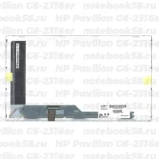 Матрица для ноутбука HP Pavilion G6-2316er (1366x768 HD) TN, 40pin, Матовая