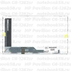 Матрица для ноутбука HP Pavilion G6-1262sr (1366x768 HD) TN, 40pin, Матовая