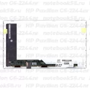 Матрица для ноутбука HP Pavilion G6-2244nr (1366x768 HD) TN, 40pin, Матовая