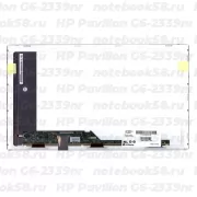 Матрица для ноутбука HP Pavilion G6-2339nr (1366x768 HD) TN, 40pin, Матовая