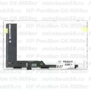 Матрица для ноутбука HP Pavilion G6-1058er (1366x768 HD) TN, 40pin, Глянцевая