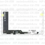 Матрица для ноутбука HP Pavilion G6-1118 (1366x768 HD) TN, 40pin, Глянцевая