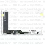 Матрица для ноутбука HP Pavilion G6-1202sr (1366x768 HD) TN, 40pin, Глянцевая