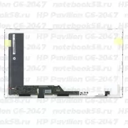 Матрица для ноутбука HP Pavilion G6-2047 (1366x768 HD) TN, 40pin, Матовая