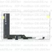 Матрица для ноутбука HP Pavilion G6-2051er (1366x768 HD) TN, 40pin, Матовая