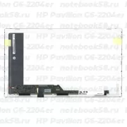 Матрица для ноутбука HP Pavilion G6-2204er (1366x768 HD) TN, 40pin, Матовая