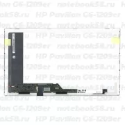Матрица для ноутбука HP Pavilion G6-1209er (1366x768 HD) TN, 40pin, Матовая