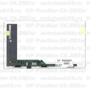 Матрица для ноутбука HP Pavilion G6-2183sr (1366x768 HD) TN, 40pin, Глянцевая