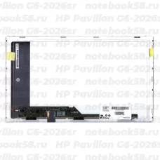 Матрица для ноутбука HP Pavilion G6-2026sr (1366x768 HD) TN, 40pin, Матовая