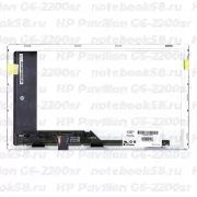 Матрица для ноутбука HP Pavilion G6-2200sr (1366x768 HD) TN, 40pin, Матовая