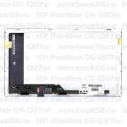 Матрица для ноутбука HP Pavilion G6-1207sr (1366x768 HD) TN, 40pin, Матовая