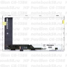 Матрица для ноутбука HP Pavilion G6-1386 (1366x768 HD) TN, 40pin, Матовая