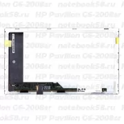 Матрица для ноутбука HP Pavilion G6-2008sr (1366x768 HD) TN, 40pin, Матовая