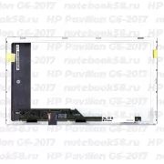 Матрица для ноутбука HP Pavilion G6-2017 (1366x768 HD) TN, 40pin, Матовая