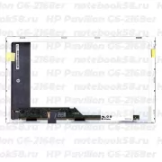 Матрица для ноутбука HP Pavilion G6-2168er (1366x768 HD) TN, 40pin, Матовая