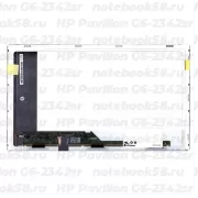 Матрица для ноутбука HP Pavilion G6-2342sr (1366x768 HD) TN, 40pin, Матовая